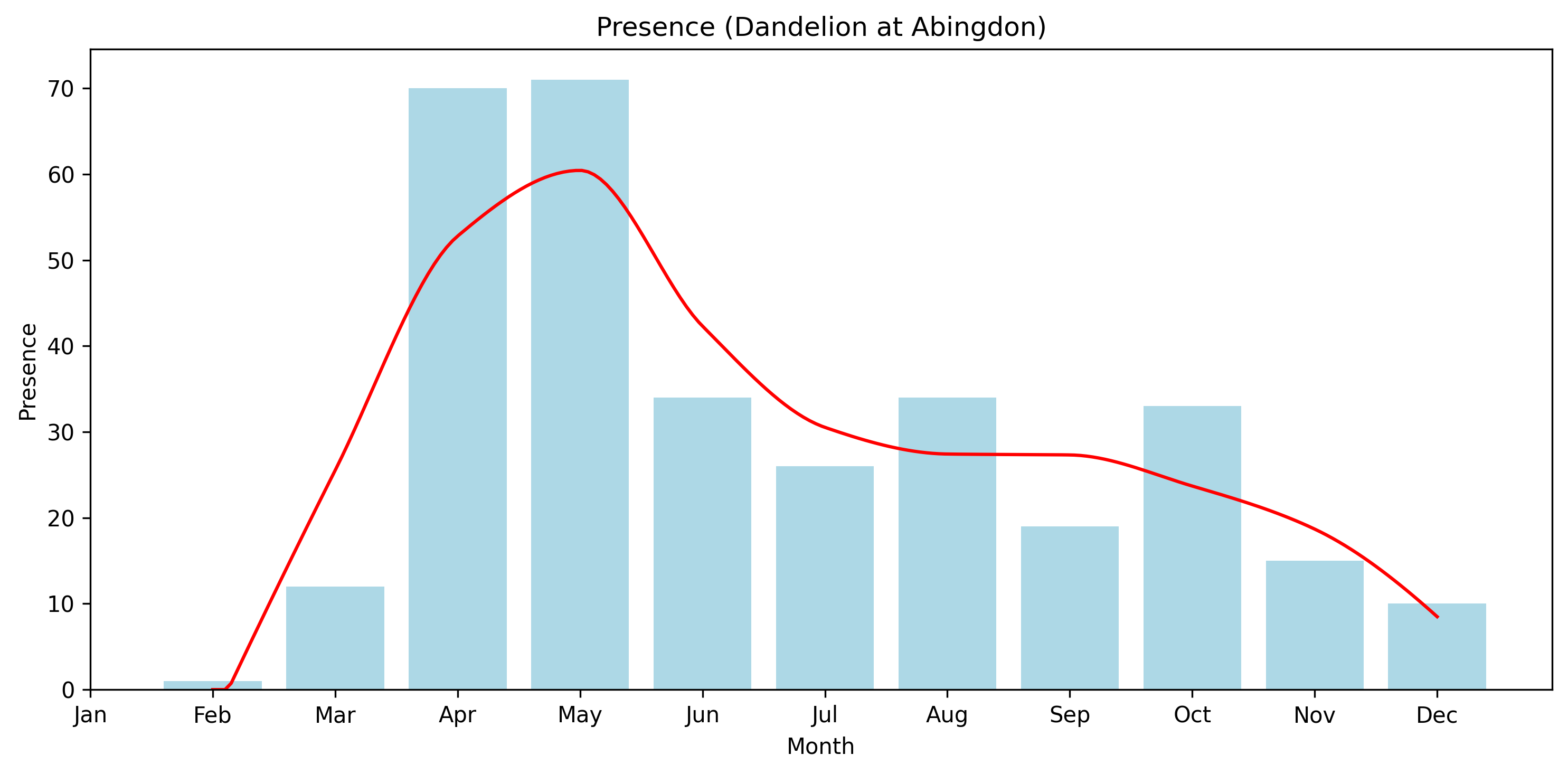 Dandelion Seasonal Presence, Abingdon