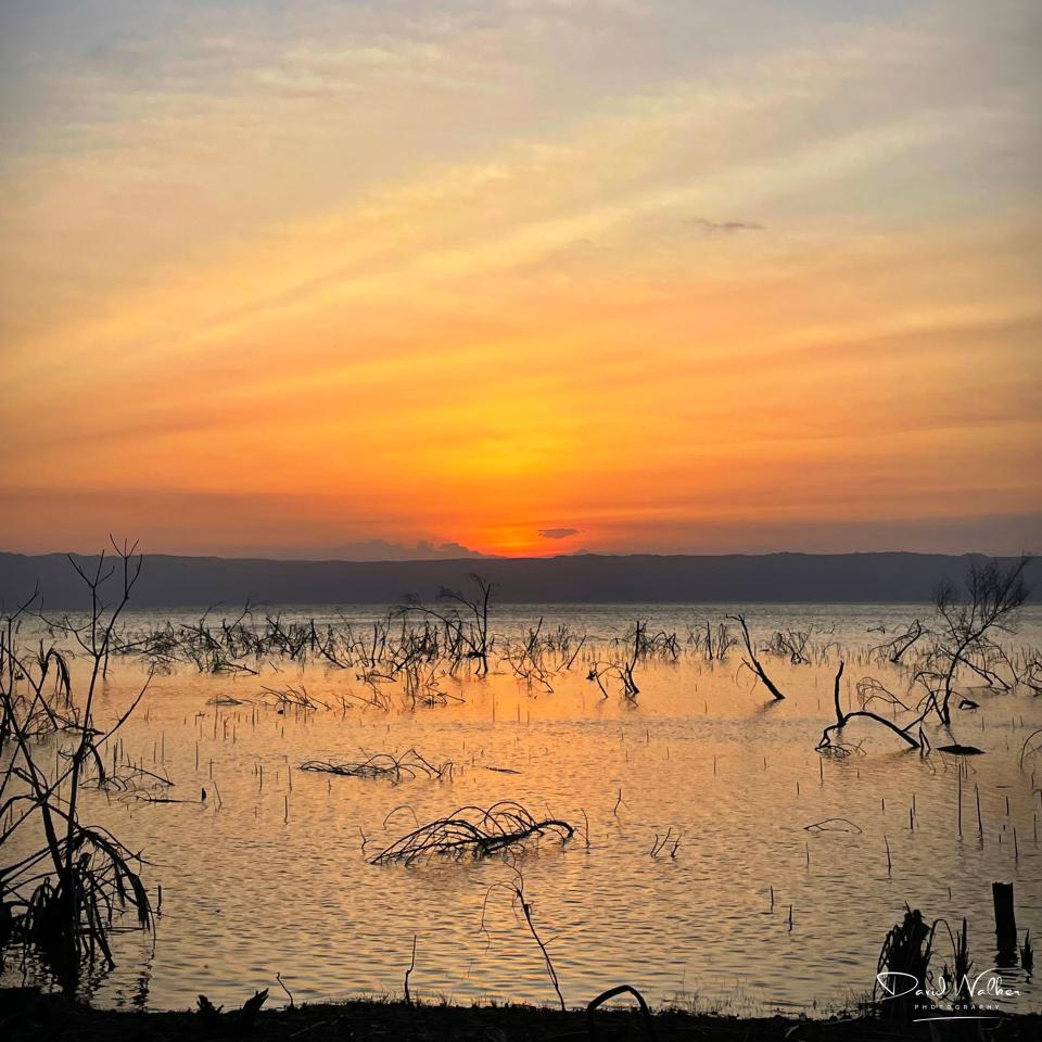 Lake Eyasi, from the escarpment overlooking Kisima Ngeda